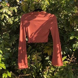 MAJORELLE nwot orange knit long sleeve top